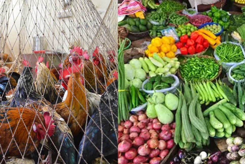 Vegetable, chicken prices fall after Eid