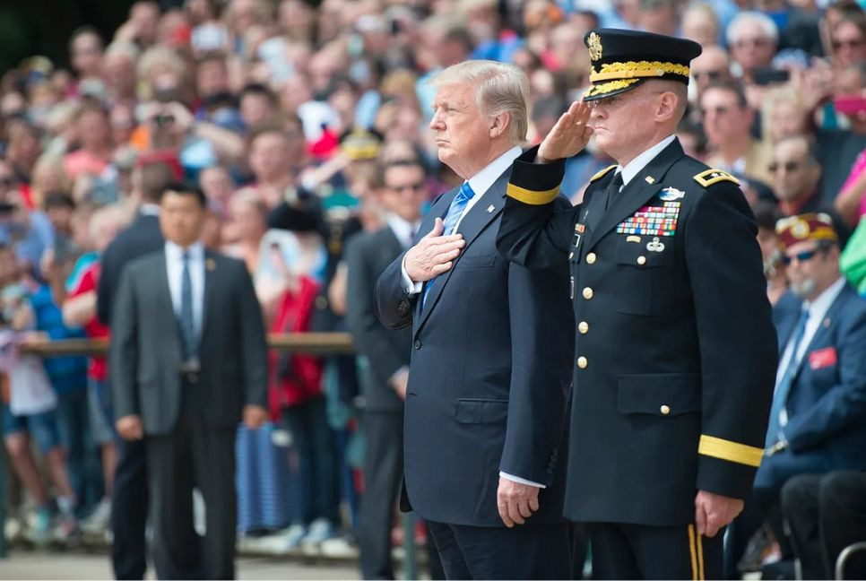 Trump turns 79, army turns 250