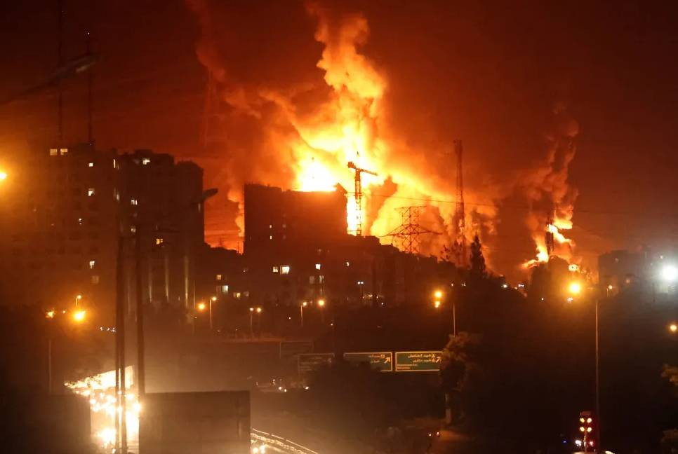 Israel strikes military base, TV station in Iran