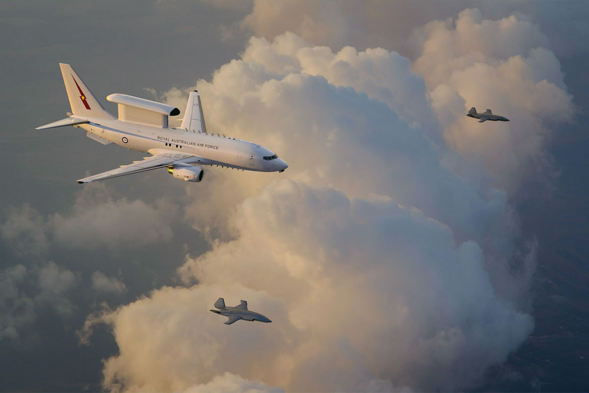 Boeing, RAAF successfully team MQ-28 Ghost Bat with E-7A Wedgetail