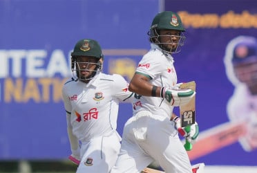 Bangladesh shines with centuries from Shanto, Mushfiqur
