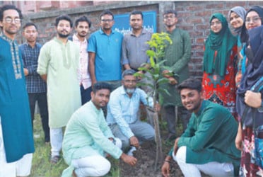 Gazipur Agri University students join green movement