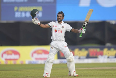 Shanto makes history with century in both innings