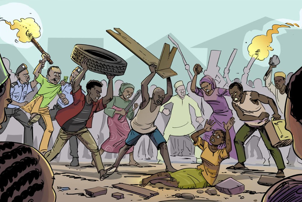 Widespread concern over reckless mob violence
