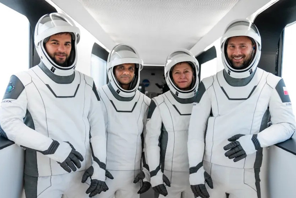 Astronauts from India, Poland, Hungary launched on first space station mission