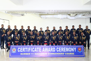 BAF concludes No. 11 Squadron Commanders’ Course with certificate ceremony