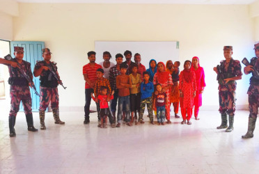 BSF pushes 31 people, including 14 Rohingyas into Sylhet