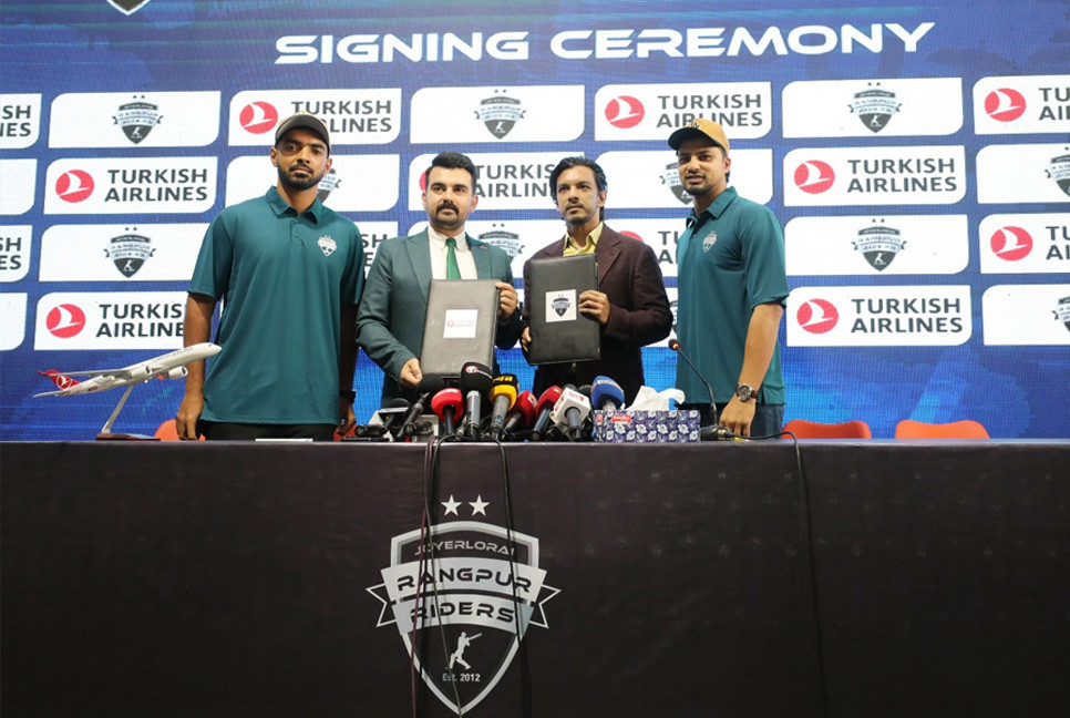 Rangpur Riders welcome global brand Turkish Airlines as a partner for GSL