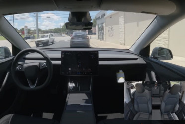 Tesla's Model Y car drives itself to customer’s house