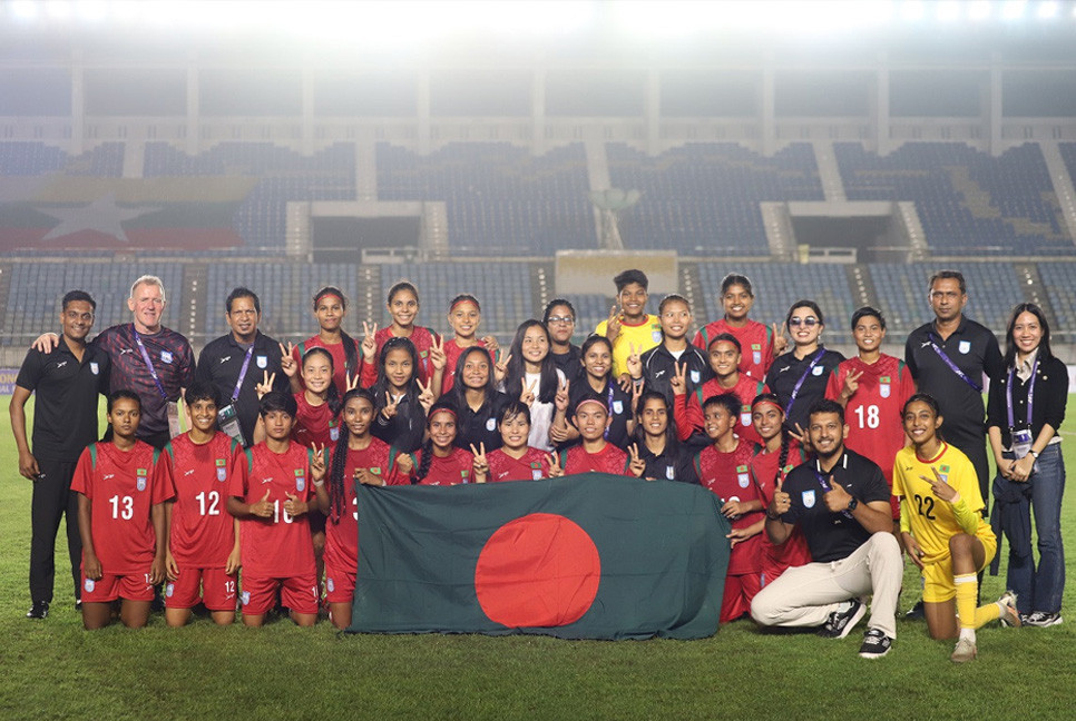 Bangladesh make it 3 in 3 after thrashing Turkmenistan by 7-0