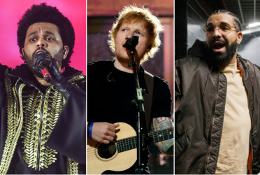 Apple music's top 50: Ed Sheeran, The Weeknd, and Drake lead the stream team