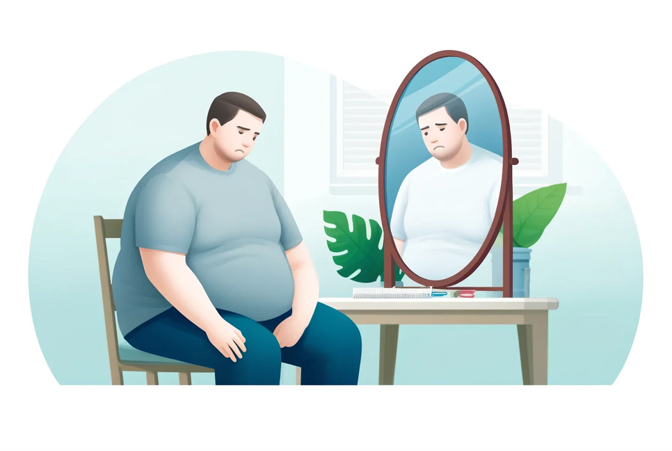 How is obesity linked to mental health conditions?