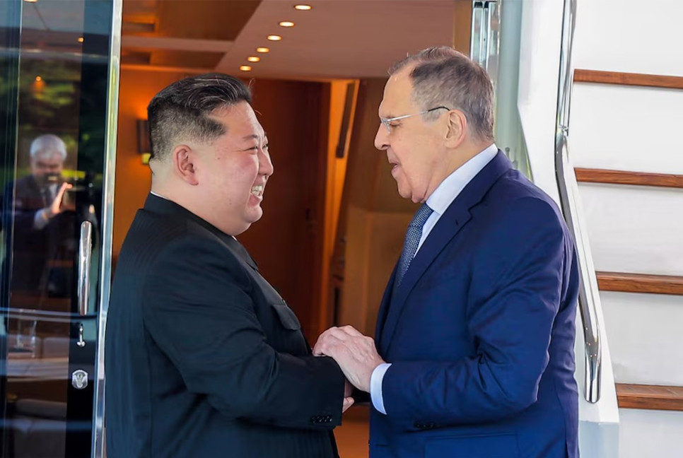 N. Korean leader Kim reaffirms support for Russia in Ukraine conflict