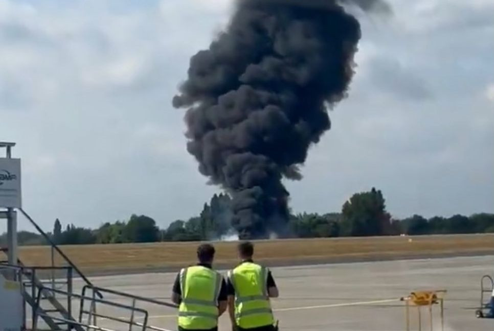 Small plane crashes at London regional airport