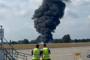 Small plane crashes at London regional airport