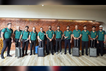 Pakistan team arrive in Dhaka