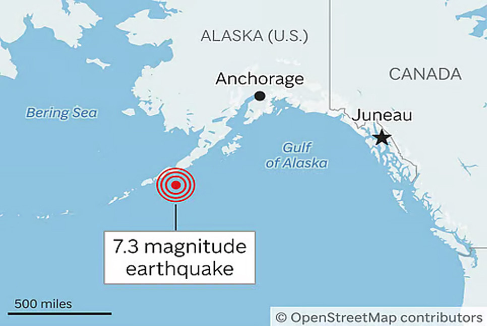 7.3-magnitude quake strikes off Alaska