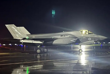 British F-35 Jet leaves India after month-long stay