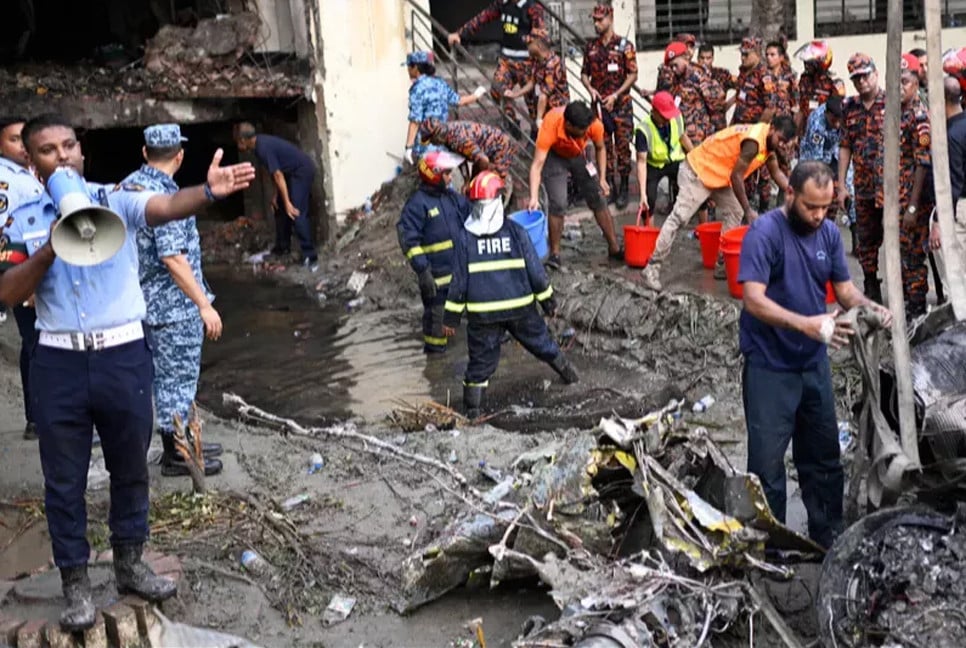 Six deceased of Uttara jet crash yet to be identified: Health Ministry