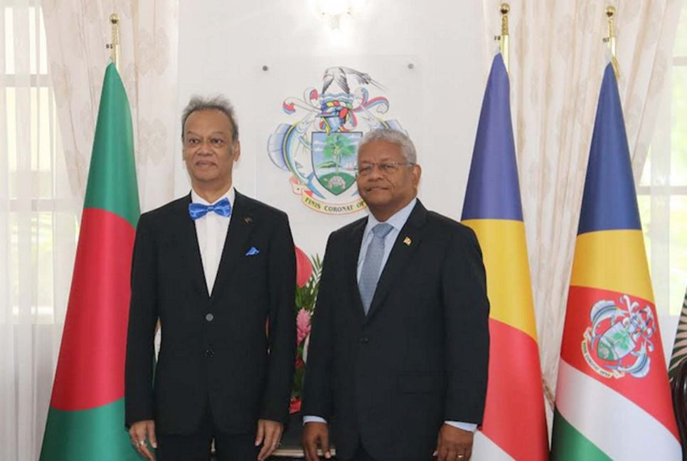Seychelles president eyes stronger trade, ties with Bangladesh