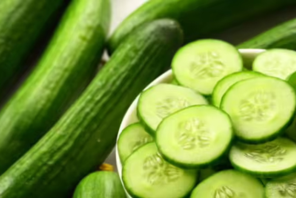 Cucumber maintains hydration, supports elimination of toxins