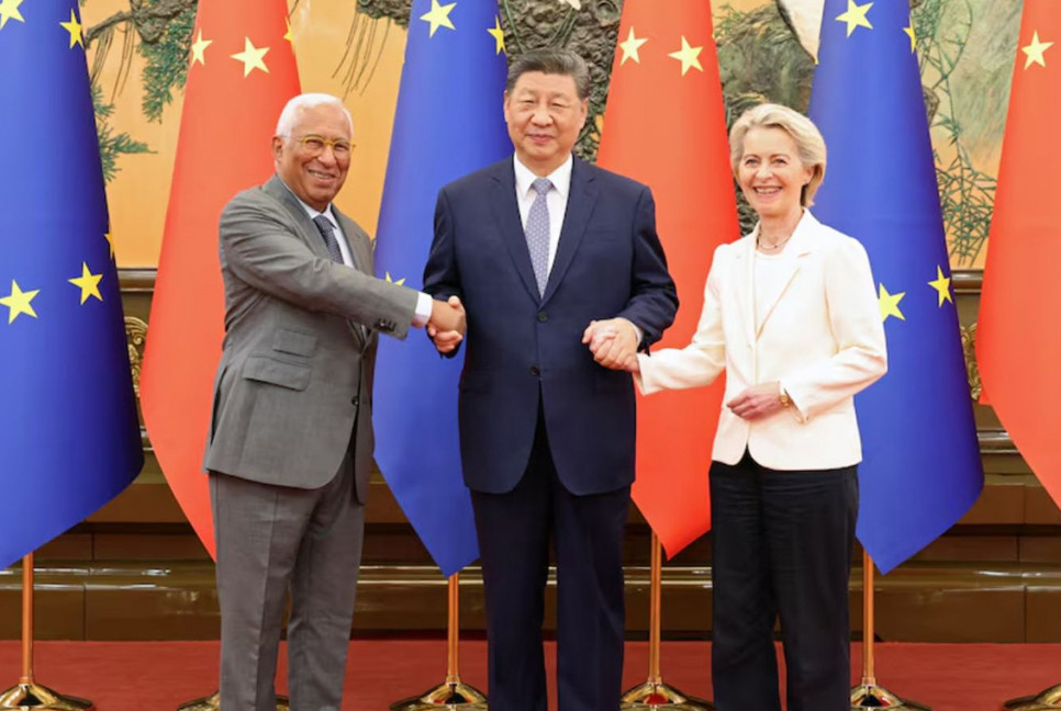 China's Xi calls for 'proper handling of frictions' at tense summit with EU officials