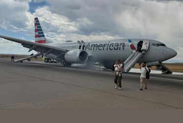 American Airlines flight aborts takeoff in Denver after landing gear fire