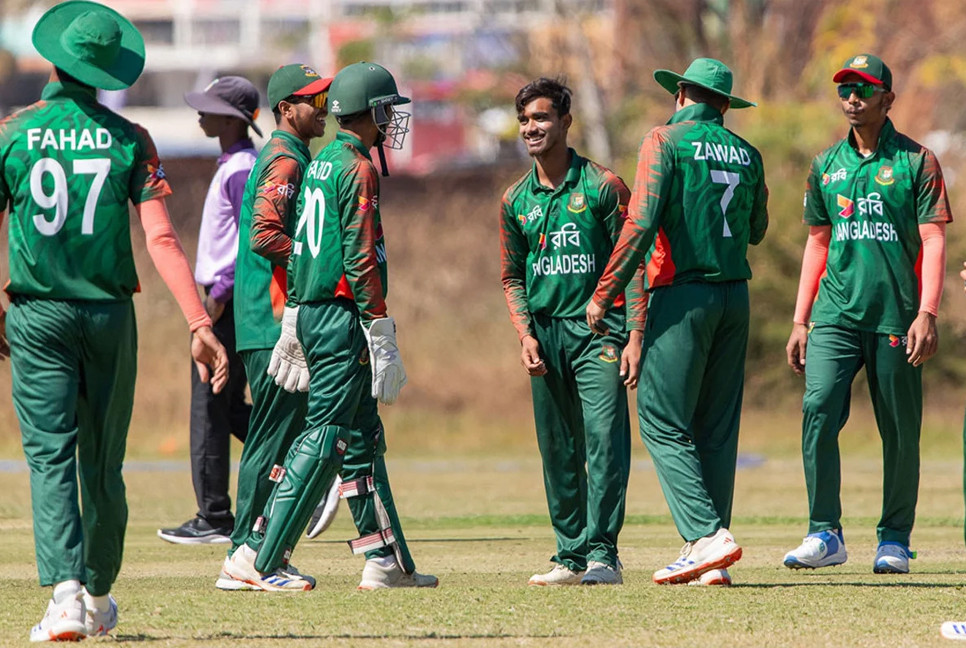 Bangladesh crush Zimbabwe by 91 runs in U-19 Tri-series