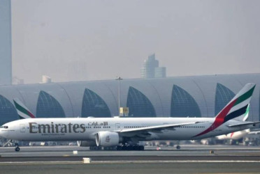 Dubai airport logs record travellers in first half