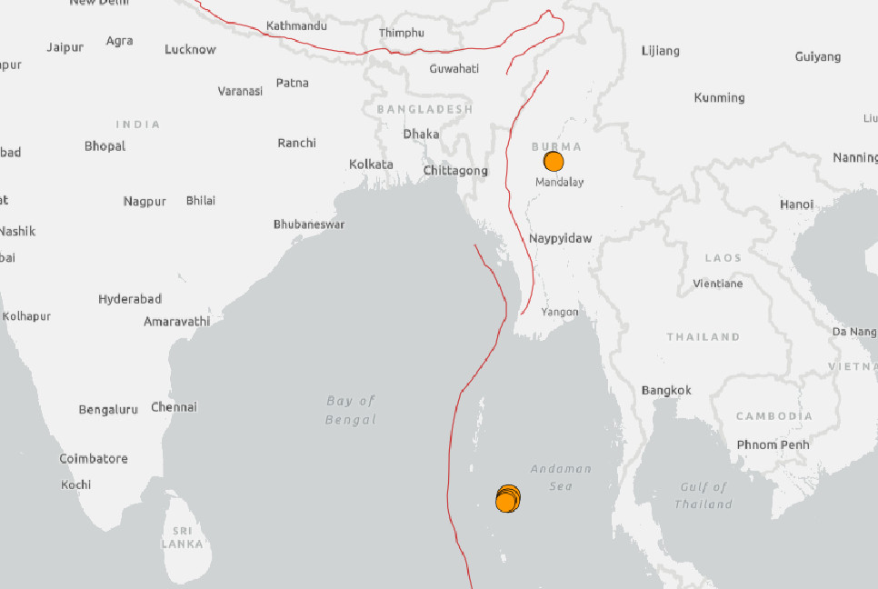 4 earthquakes strike near Bay of Bengal in 90 minutes