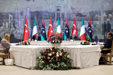 Erdogan demands urgent Gaza cease-fire in trilateral talks with Italy, Libya