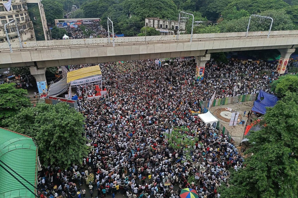 Chhatra Dal declares 9-point agenda at Shahbagh rally