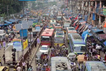 Rallies and exams collide on Dhaka roads today