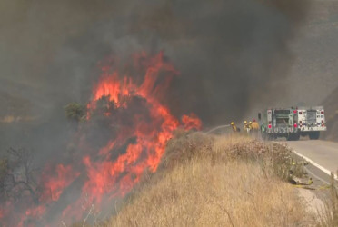 Wildfire burns 30,000 acres of California national forest