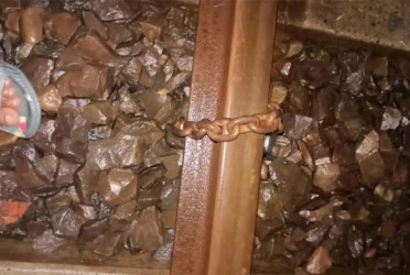 Sabotage attempt in Natore: Railway line locked with chains