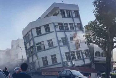 6.2 magnitude earthquake jolts eastern Taiwan