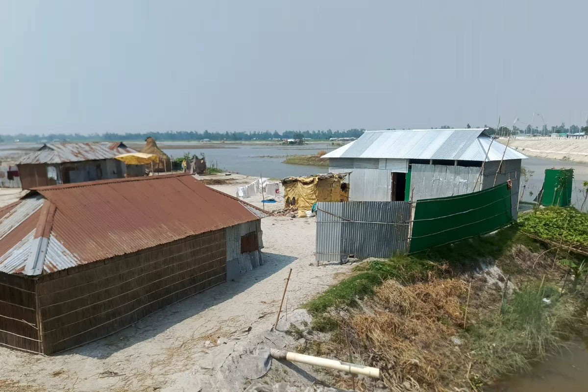 Cluster homes gaining popularity in Kurigram as flood protection solutions