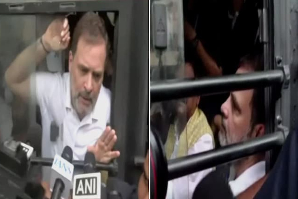 Rahul and Priyanka Gandhi detained