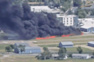 Plane crashes at Montana Airport, sparks fire; 4 passengers unharmed