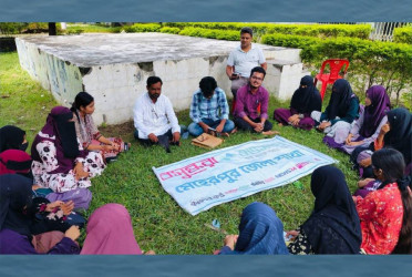 Shuvosangho hosts reading circle at Meherpur Govt College