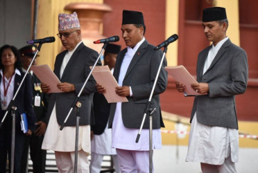 New Nepal interim ministers sworn in