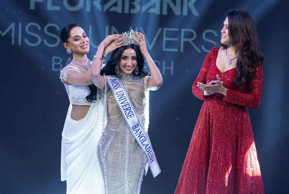 Tangia Methila again crowned Miss Universe Bangladesh 2025