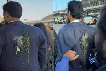 Eggs thrown at NCP leader Akhtar Hossain at New York airport