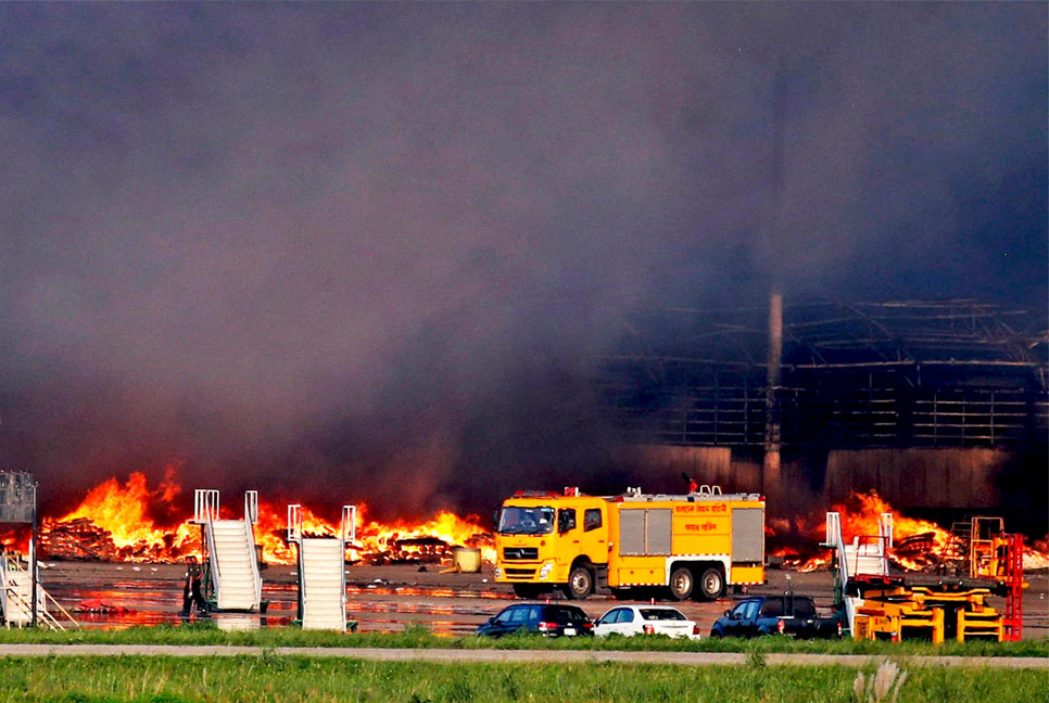 Business community reels as cargo village fire destroys crucial shipments