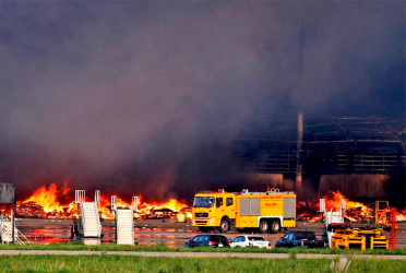Business community reels as cargo village fire destroys crucial shipments