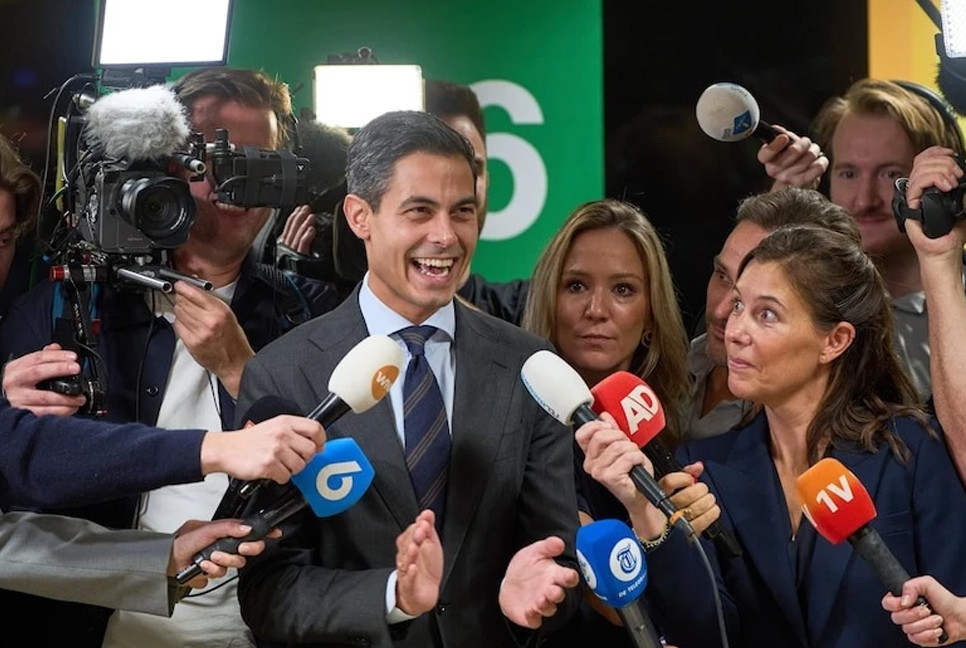 Centrist D66 party edges out far right in Dutch election