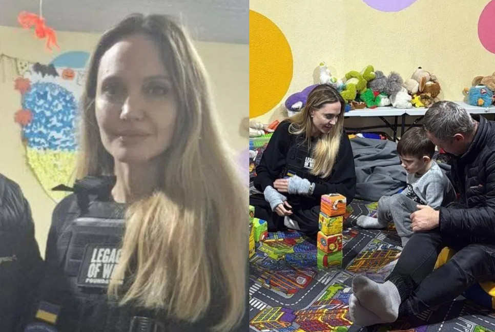 Angelina Jolie visits children's hospital in Ukraine amid Russian strikes