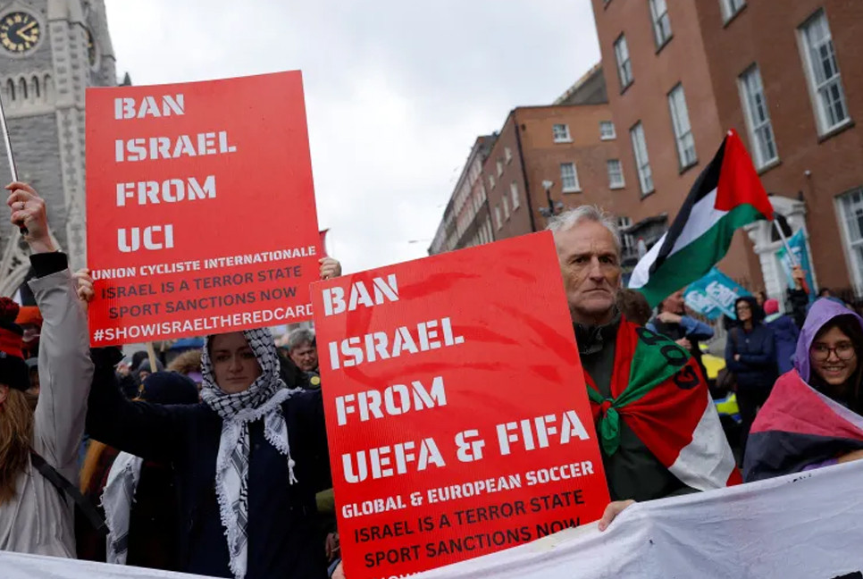 Irish football body overwhelmingly backs call for Israel’s ban from UEFA