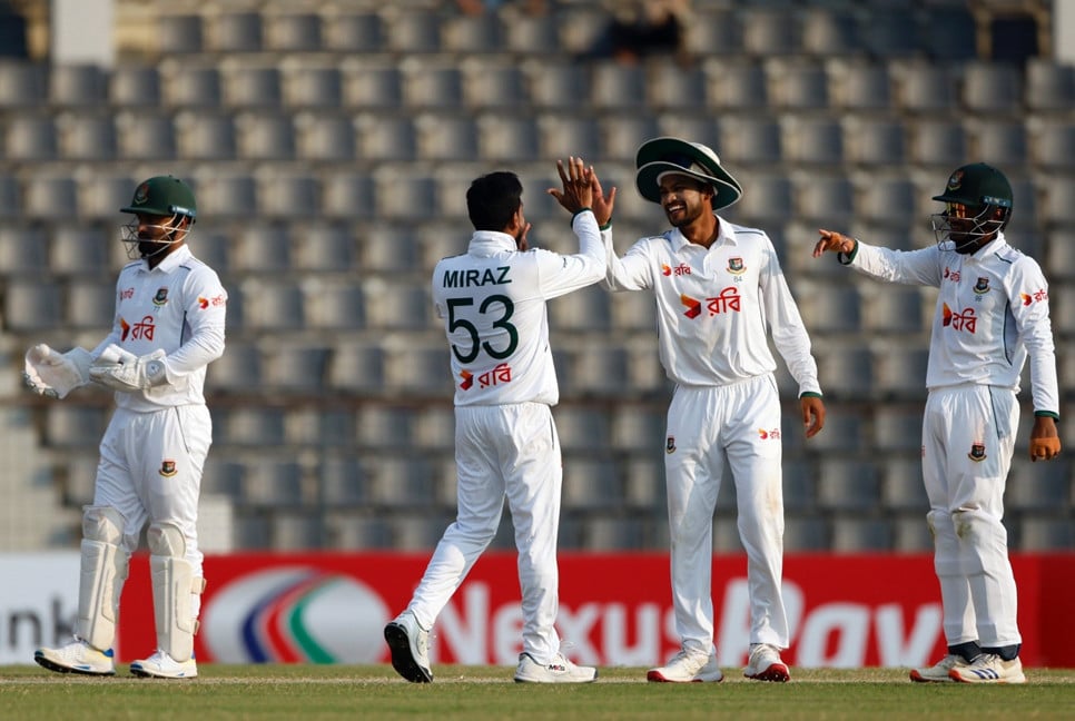 Bangladesh spinners fight back after Ireland’s strong start in Sylhet Test