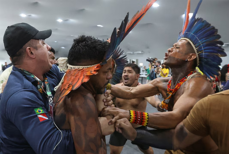 Protesters force their way into COP30 summit venue, clash with security